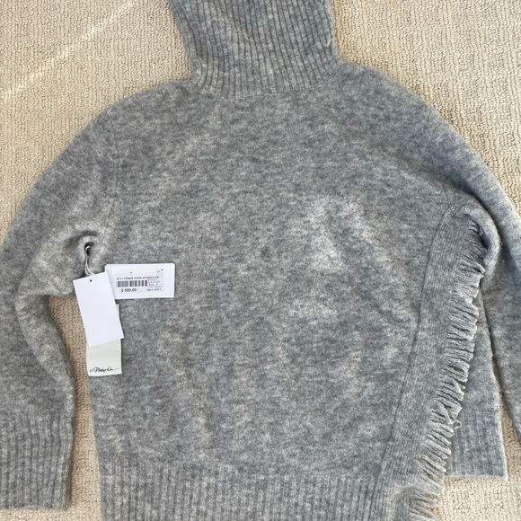 Grey Phillip Lim 3.1 Fringe Overlap Sweater- size Small - Picture 6 of 16
